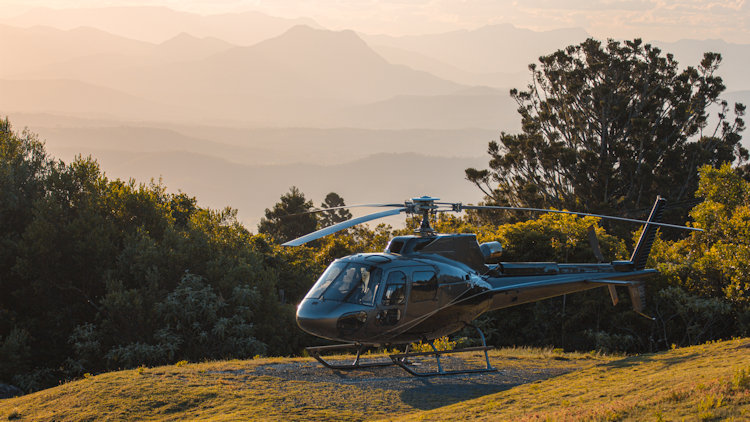 Helicopter flights in the country of Georgia